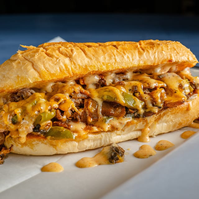 Philly Cheese Steak Sandwich.